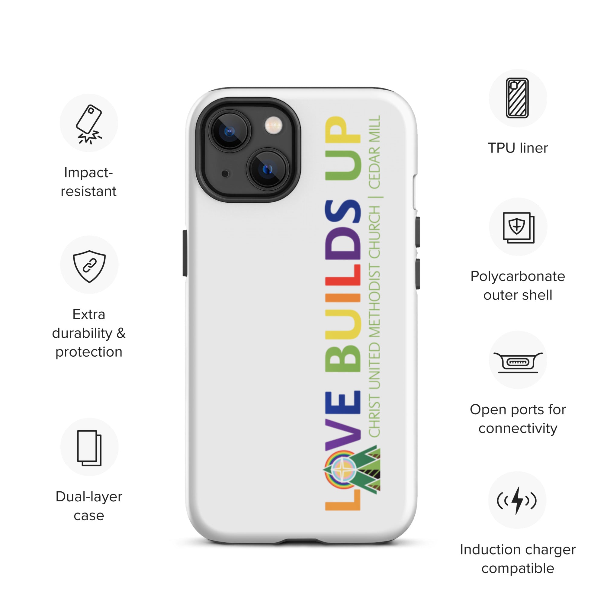 Love Builds Up iPhone Case