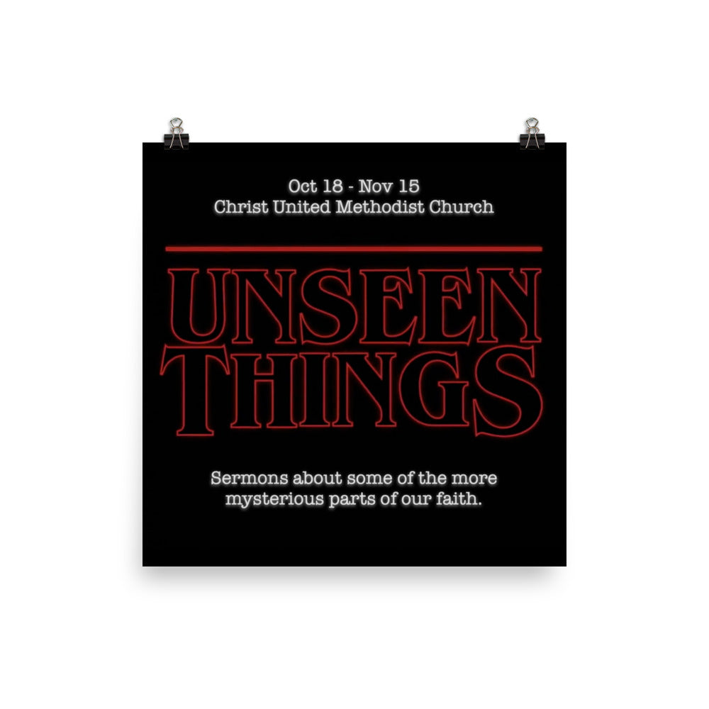 Poster "Unseen Things" Series